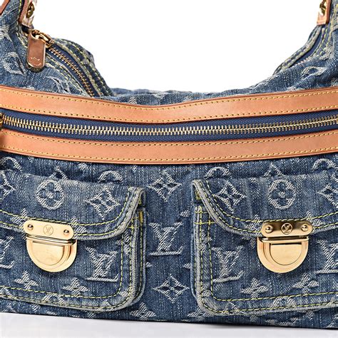 louis vuitton blue jean bag|louis vuitton monogram denim baggy.